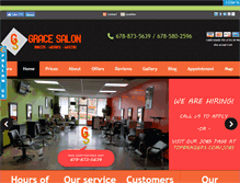 Tablet Screenshot of gracebraids.com